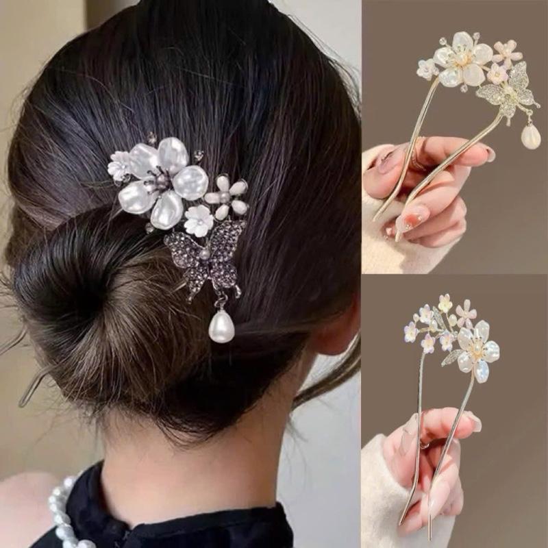 Trâm Cài Tóc Chữ U Cao Cấp Cho Nữ Thương Hiệu Uy Tín Chất Liệu Kim Loại Bền Đẹp Sang Trọng