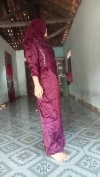 Product Review of [Vina Dress Spesial Burgundy] Gamis Pesta Kondangan Viral Kirey Duyung Baju Lebaran Wanita Remaja Dewasa muslimah Kekinian Bridesmaid Mewah from @**8 0