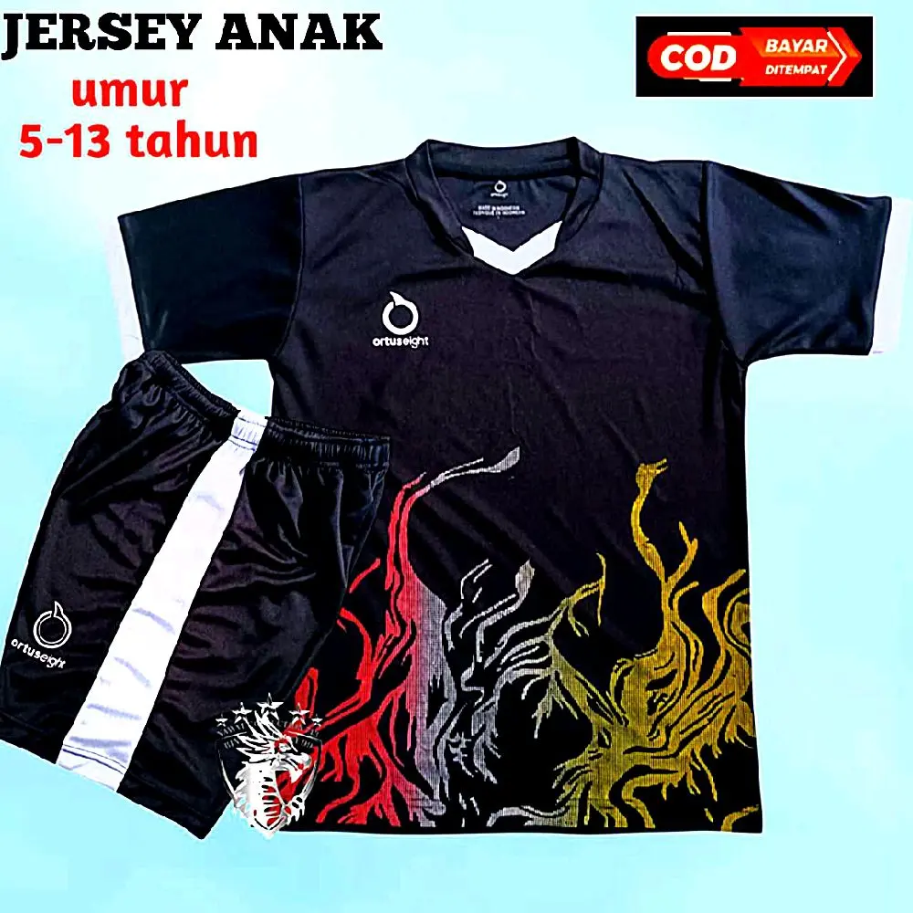 Baju Bola Anak Umur 5-13 Tahun Stelan Jersey Futsal Voli Badminton Grade Terbaru Berkualitas Outdoor Sport