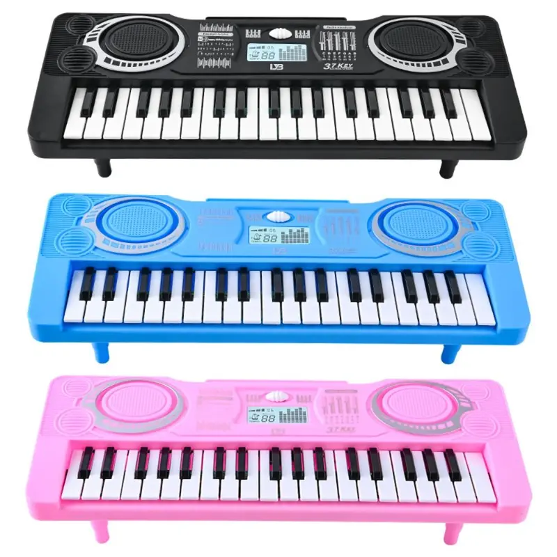 Đồ Chơi Nhạc Cụ Ánh Sáng, 37 Phím, Đàn Piano Điện Tử Cho Trẻ Em, Học Âm Nhạc, Đồ Chơi Bàn Phím Đàn Piano Màu Hồng, Đàn Organ Điện Tử, Đồ Chơi Giáo Dục Sớm 2