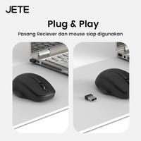 Gambar Mouse Wireless Bluetooth Rechargeable JETE MS205 Tanpa Kabel 1600Dpi Ergonomic , Mouse Kantor Komputer Laptop Windows For Macbook and Tab - Mouse MS205 dari Doran Gadget Store Kota Bandung 4 Tokopedia