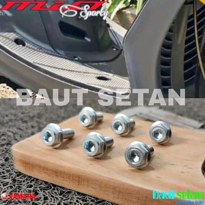 Baut dua kunci Dek/Pijakan kaki Mio Smile/Sporty 1