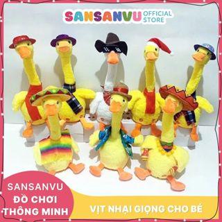 Vịt nhại giọng vịt nhảy múa sạc điện USB bảo hành 3 tháng cho bé