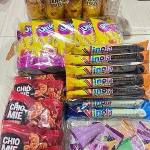 PAKET F: TAIKO CUP SAPI 5PCS + CHIOMIE PEDAS MANIS 5PCS + BELLYGOOD UNICORN 5PCS + VINOLA LONG 2PACK (isi5/pack) + MARSHMELLOW ESKRIM 10PCS SNACK