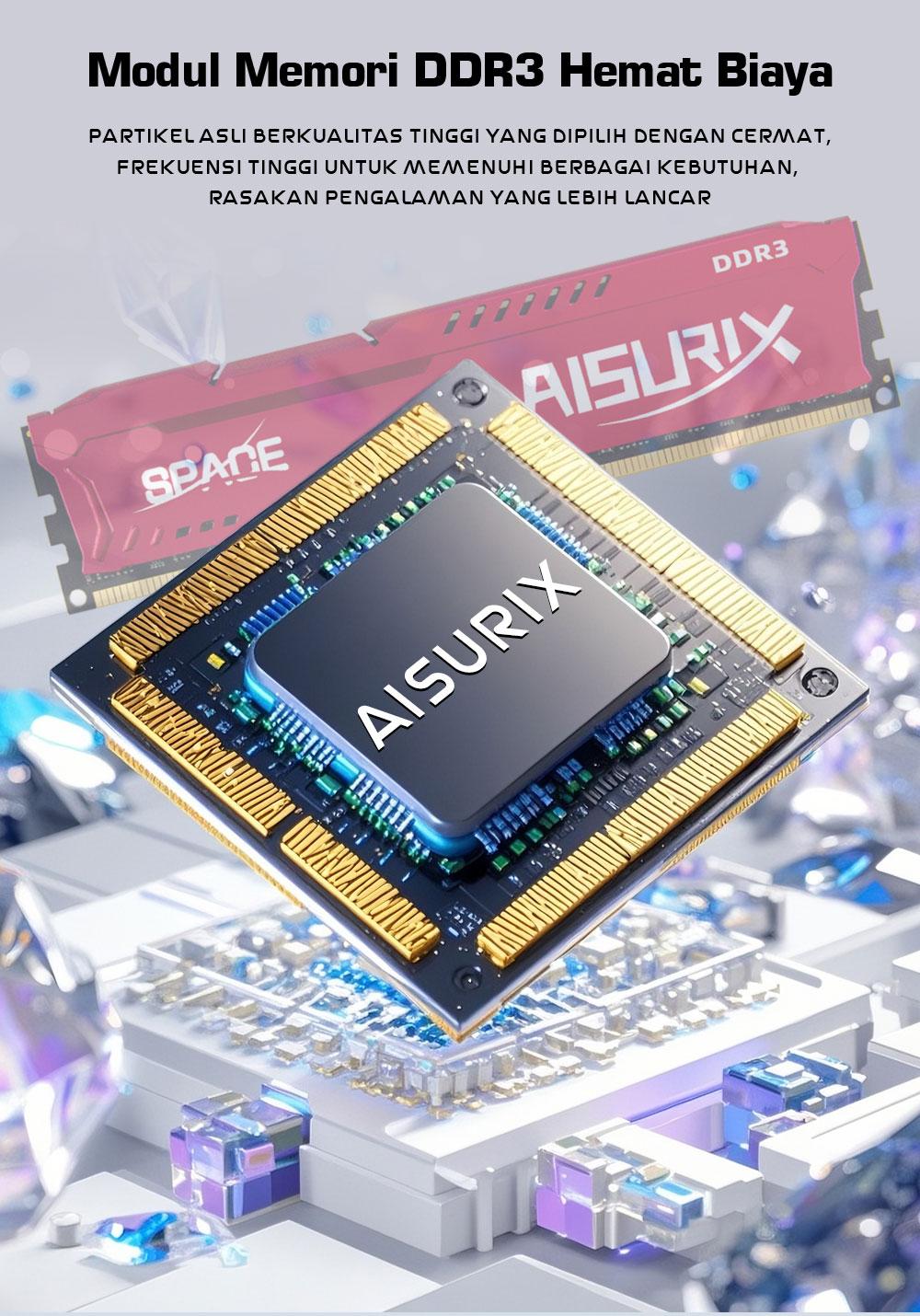 AISURIX DDR3 8GB 16GB RAM 1600Mhz 2666Mhz DDR4 3200Mhz Desktop Memory