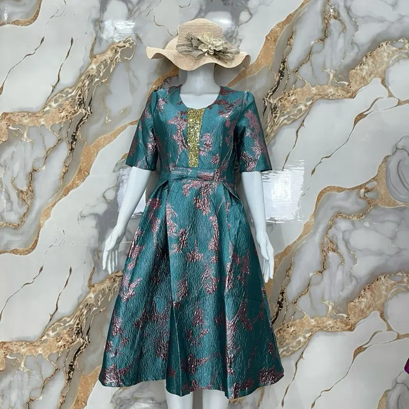 Dress Jaguar Payet Daun 7863/Dress Pesta mewah/Dress Rumah Butik Bellicia Kondangan 4