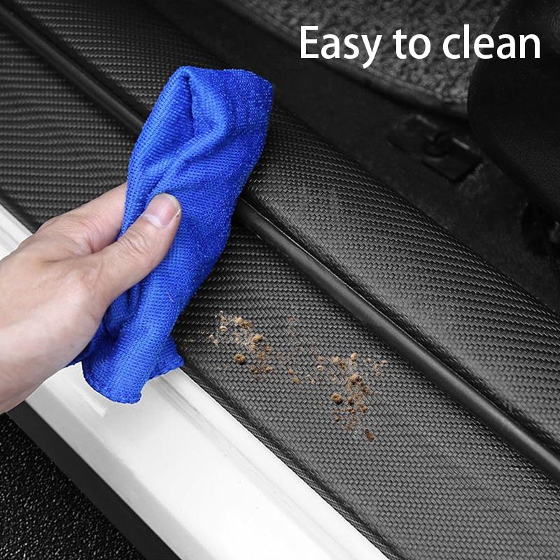 Product Introduction of Car Door Threshold Sill Sticker Carbon Fiber Decorative Strip Door Sill Anti Scratch Trunk Protector Car Accessories 30