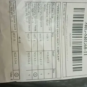 [READY] Aimilo Sticker Thank You 500 pcs/stiker terima kasih Warna Self Adhesive Seal Label Roll Sticker thank you besar