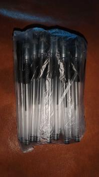 Product Review of (COD) MSS BUNDLING 6PCS 12PCS 24PCS 50PCS dan 100PCS REFILL Tinta Pulpen Pena Gel 0.55mm Standard Transparant TST Pulpen tinta cair Alat Tulis Sekolah Karakter Kantor Pen Warna Warni Pena Merah Plastik from A**a A**a 1
