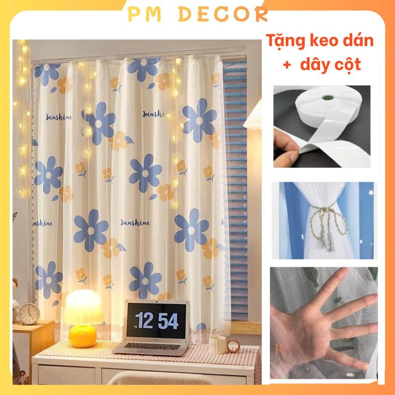 Rèm Cửa Dán Tường PM DECOR Chống Nắng, Dán Trang Trí Cửa Sổ, Dễ Dàng Lắp Đặt…