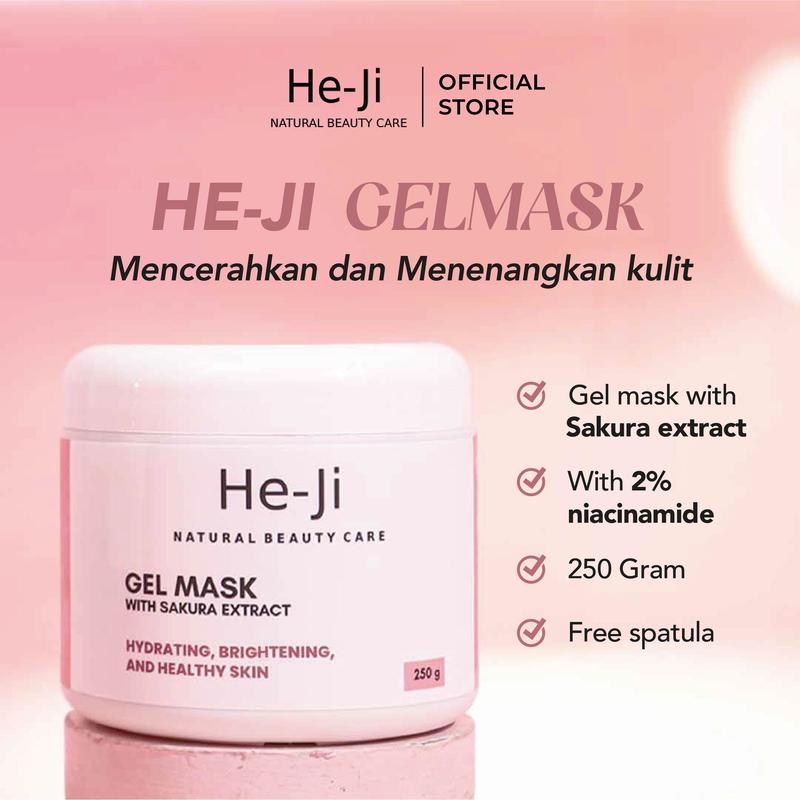 [He-Ji] PROMO BUNDLING HEMAT Gel Mask With Sakura Exract & Rosses Secret Glow Serum 1