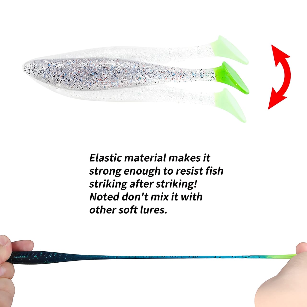 UMPAN CASTING SILINCER PADDLE POP UKURAN 8CM+HOOK