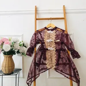 AKFAS - Gamis Anak Kode 66 HANYA OUTER - Gamis Pesta Anak Perempuan Elegan untuk Lebaran & Acara – Gamis Muslim Anak Tile Mewah