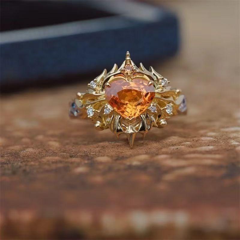 Nhẫn Mặt Trời Nhỏ Zircon Fanta, "Chức năng giữ nhiệt và ấm áp", Nhẫn Sang Trọng và Lộng Lẫy, Thiết kế tinh tế đơn giản và linh hoạt 3
