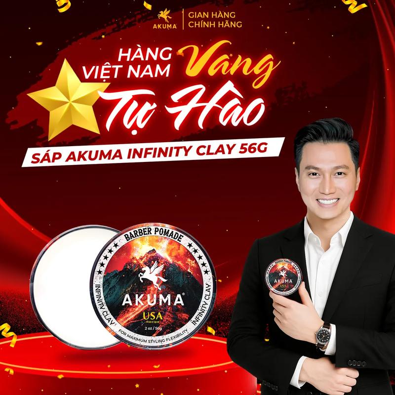 Sáp vuốt tóc AKUMA hàng chính hãng, sáp vuốt tóc nam, giữ nếp, tạo kiểu tóc lên đến 10h, hương nước hoa nam, gôm xịt tóc AKUMA, xịt tạo phồng tóc AKUMA Chăm Sóc Tóc Dưỡng Tóc Serum