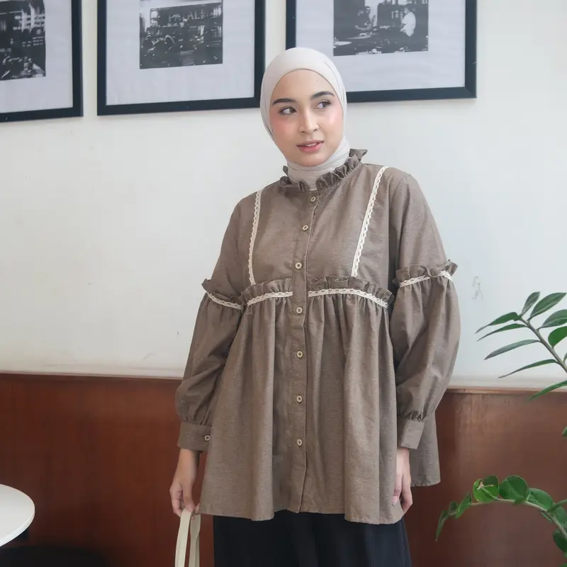 Eclemix Top Sono | Atasan Wanita Blouse Polos Casual Shirt 6