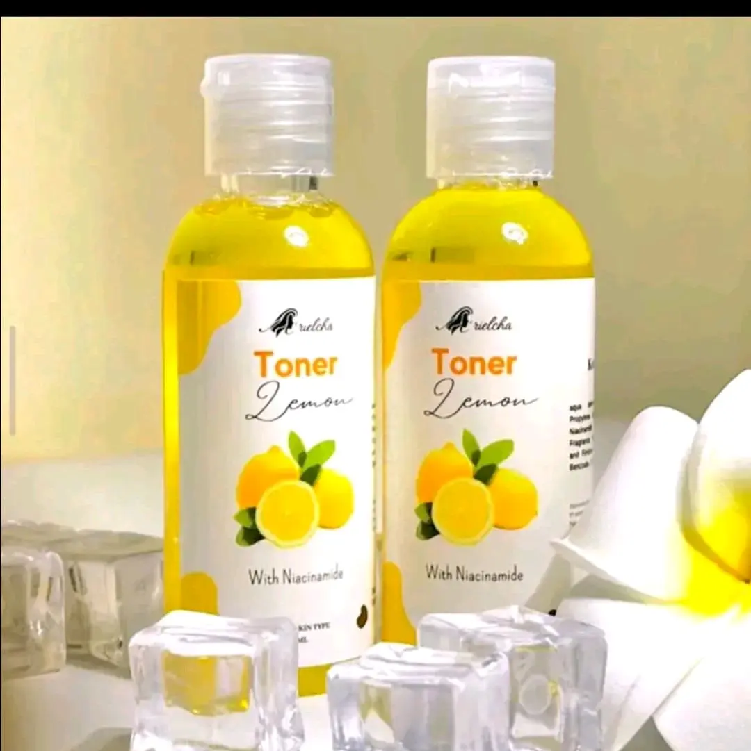 BPOM (PAKET 2PCS) Toner Pelicin Ekstrak Lemon 60ML Toner Glowing Cerah