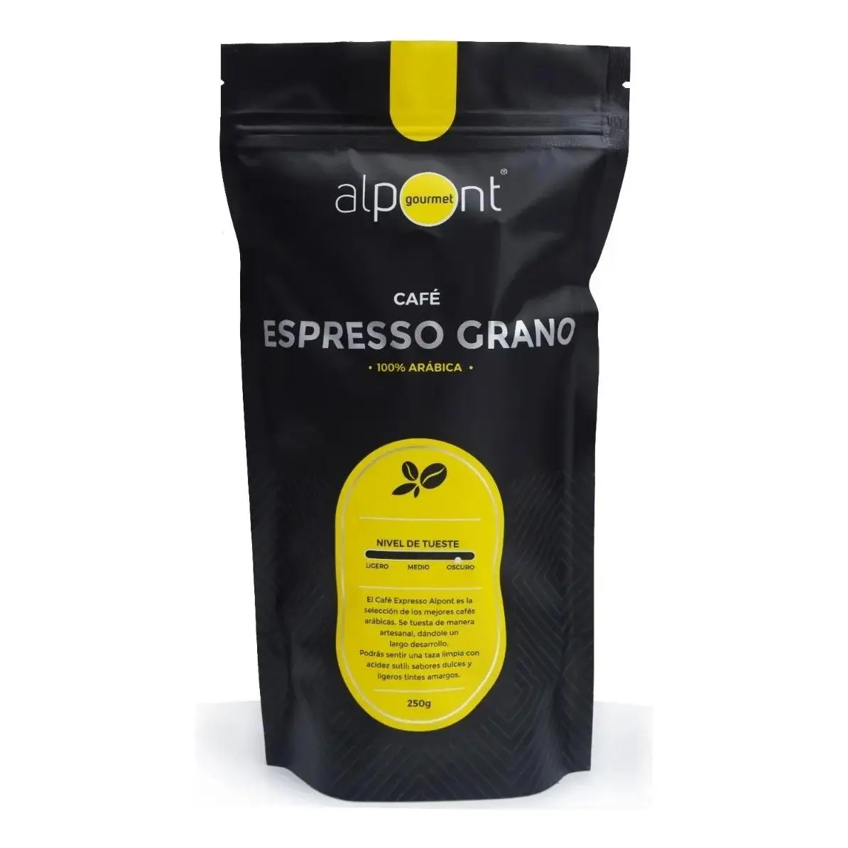 ALPONT GOURMET, Café Espresso En Grano, 250 Gramos