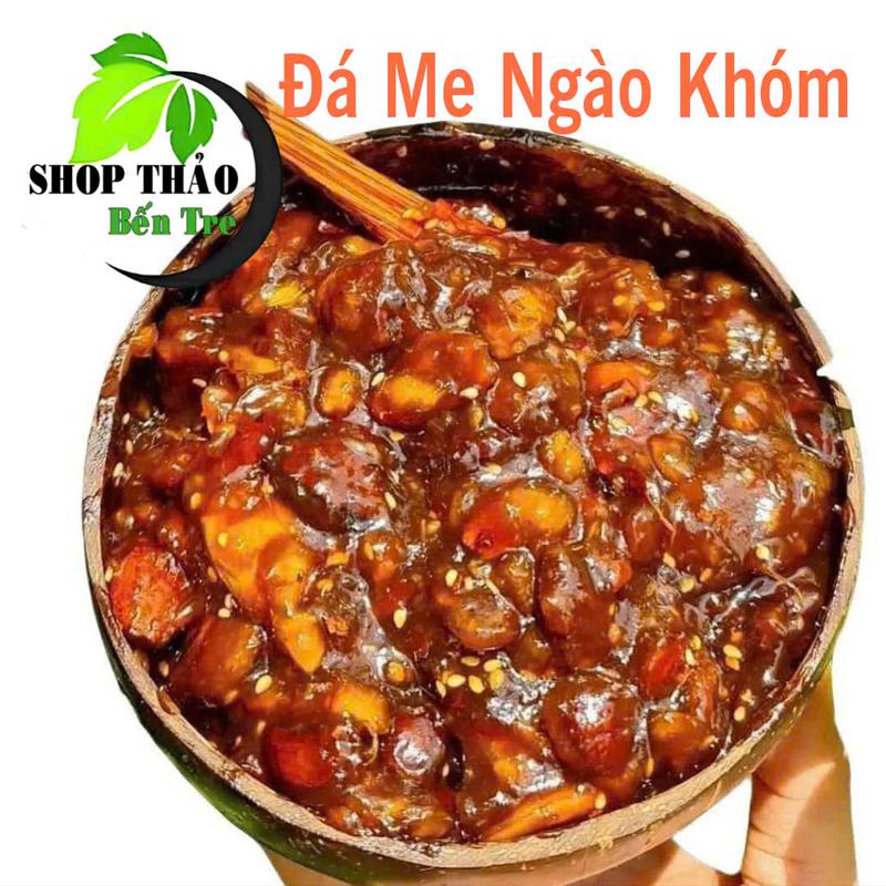  Đá me ngào khóm truyền thống hủ 1kg mè rang tặng kèm đậu phộng Ăn Vặt Food Vị Chua 