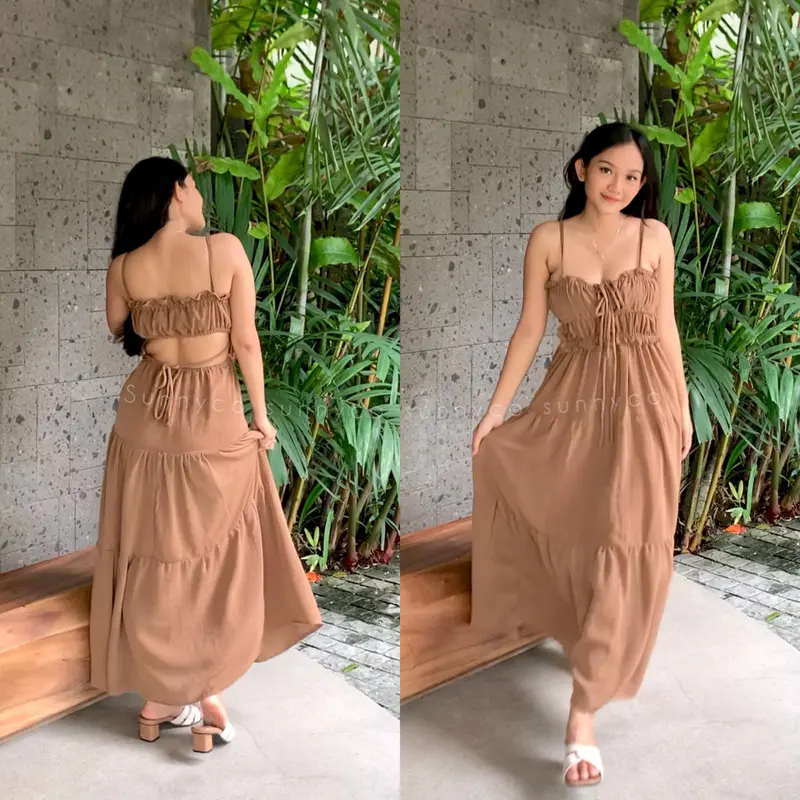 TABITHA DRES / GAUN WANITA PANJANG / LONG DRES / DRESS TALI 2