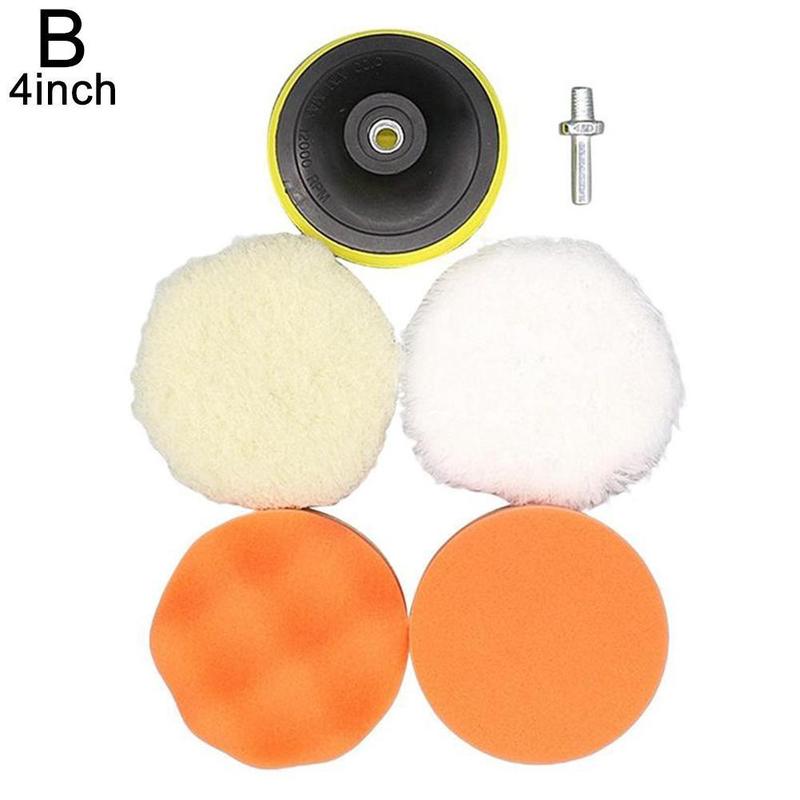 Product Introduction of Bộ Dụng Cụ Đánh Bóng Xe Hơi Chuyên Nghiệp, 6 Cái, Miếng Đánh Bóng, Miếng Bọt Biển Xe Hơi, Đệm Len Bánh Xe Ô Tô, đồ dùng Chăm Sóc, O6P6 62