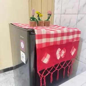 taplak kulkas pita tenun atbm motif kotak