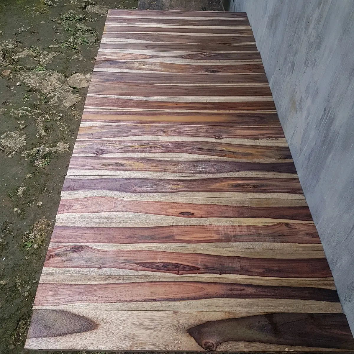 papan sonokeling hitam putih ukuran 1x7x50 bisa customsize