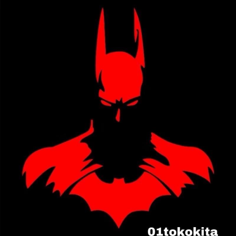 ￼STICKER CUTTING SUPERHERO BATMAN SILUET CUTTING STIKER HELM MOTOR MOBIL GROSIR Motorcycle 0