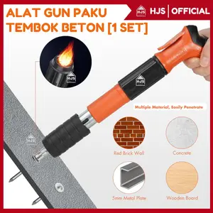 [HJS] ALAT TEMBAK PAKU BETON SET 7,3mm STAMPSET PAKU TEMBOK WASHER MINI NAILER RAMSET NAIL GUN 7.3MM CONCRETE COR Baja