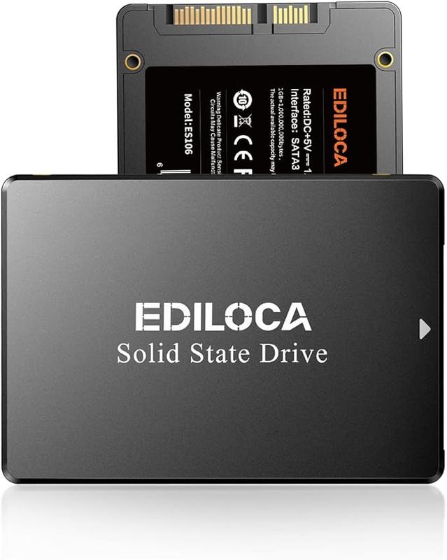  Ổ cứng SSD Ediloca bên trong kích thước 2,5 inch SATA III tốc độ truyền dữ liệu lên đến 550 MB   s 3D NAND TLC Tương thích với máy tính xách tay và máy tính để bàn PC 