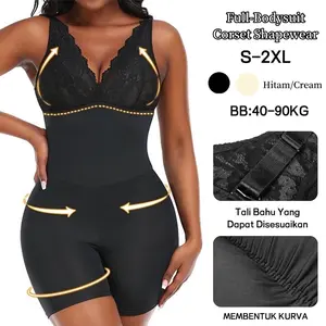 Korset Bodysuit Shapewear Seamless - Cantik Sekali Full Bodysuit Wanita