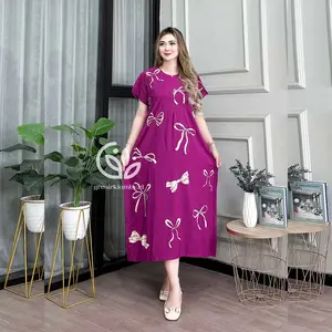 Daster Lowo Pita Jumbo Rayon Batik Premium Busui Nyaman Adem Tebal