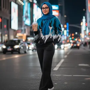 Sweater Big Fire Atasan Pullover Baju Rajut Wanita Knitwear Premium