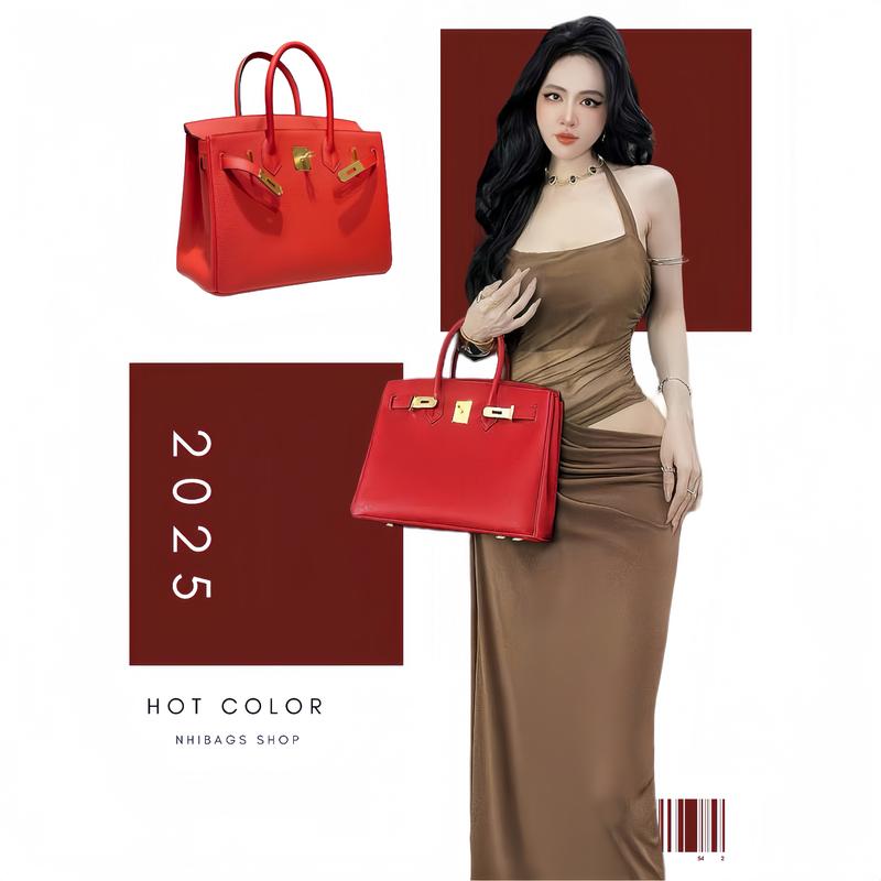 Không hộp Túi Xách Nữ Sang Trọng Size 30 Da PU Cao Cấp Không LOGO tong6