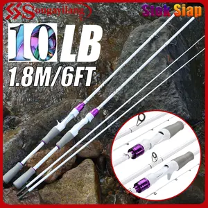 Sougayilang [COD] Rod Pancing 180cm Joran Pancing Spinning & Casting Gagang Kayu Tahan Air Mini Telescopic Portable Fishing Pole untuk Alat Pancing Air Tawar air asin, Jakarta Spot