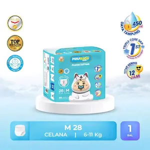 MIU BABY Popok Celana bayi Size M isi 28 - Premium