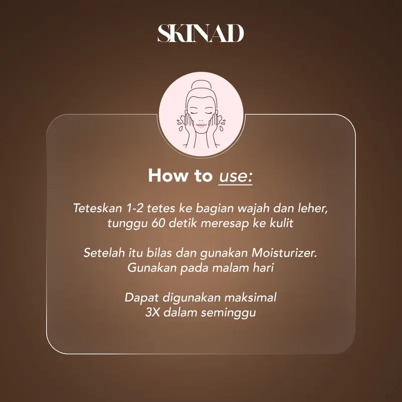 SKINAD AHA BHA PEELING SOLUTION Exfoliating Serum 1 Pcs Mengangkat sel kulit mati Darkspot Bruntusan Mencerahkan Mengontrol Wajah Berminyak Mengecilkan pori-pori 2