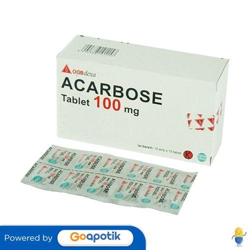 ACARBOSE OGB DEXA MEDICA 100 MG BOX 100 TABLET