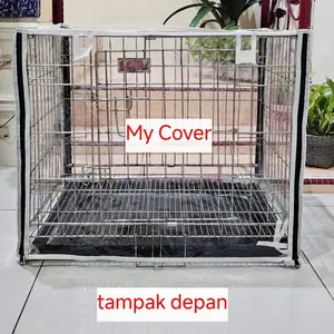 INCLUDE PPN!! sarung kandang kucing / cover kandang kucing / plastik pelindung kandang / cover pelindung kandang / sarung cover kandang kucing anti air / plastik ka kandang kucing anti air / cover kandang anti pee kucing anjing / penutup kandang anti air