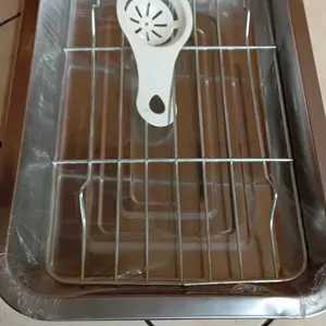 cooling rak dan nampan stenlis/rak peniris minyak/nampan stenlis Besi Kitchenware