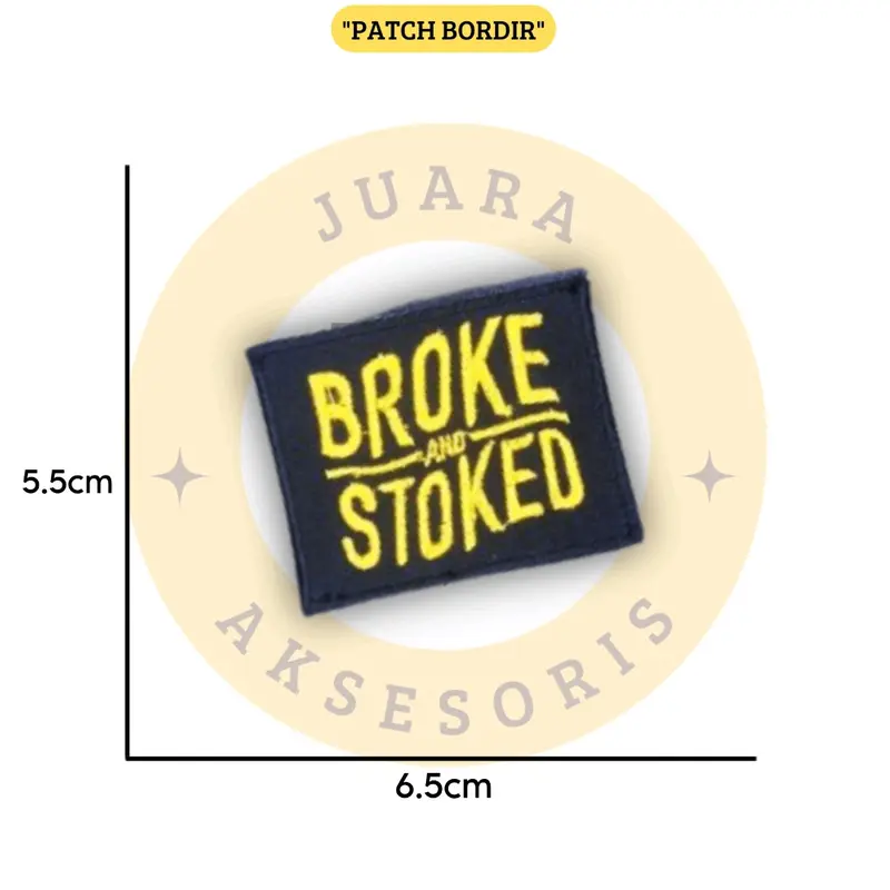 Patch Bordir Jahit Emblem Brand Populer Logo Iron Patch Aksesoris Emblem Bordir Patch 6