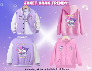 Jaket Anak Baseball anak Sweater Anak Usia 2-12 Tahun Trendy Best Seller Kekinian Perempuan Cewek Fleece SABLON PREMIUM DTF Tahan Luntur