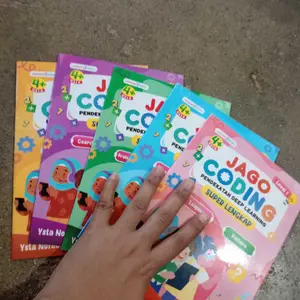 (Isi 5 Buku) PAKET BUKU JAGO CODING ANAK TK PAUD - Bisa Belajar Tanpa Komputer - Aktivitas Coding Superlengkap - Buku Coding Untuk Anak SD - konten padat full color - Coding For Kids 6 7 8 Tahun