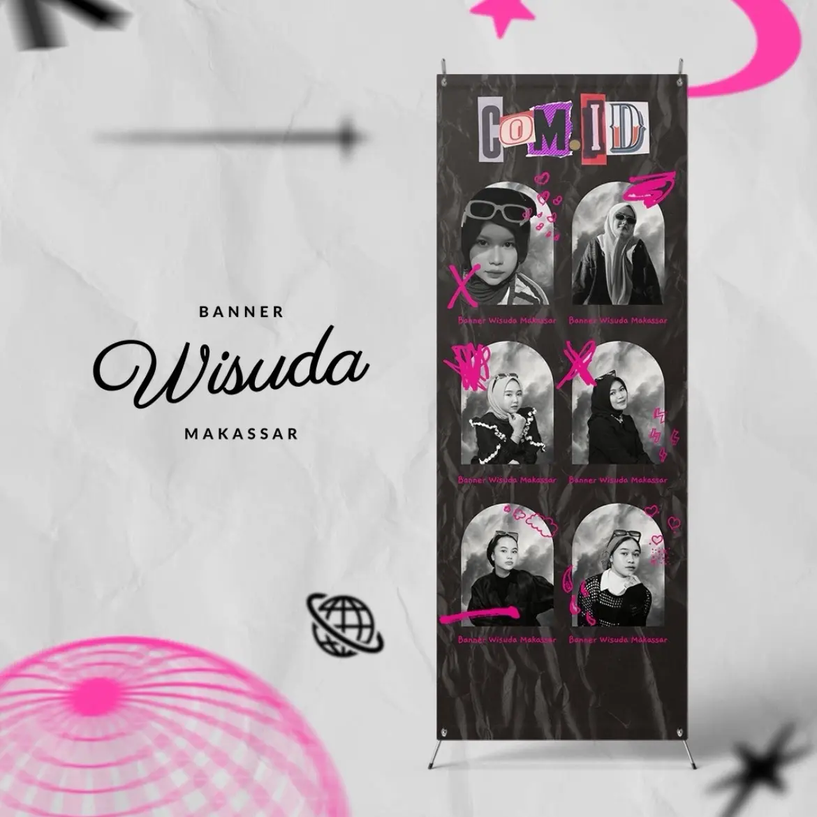X Banner Custom Sendiri - Spesial Custom