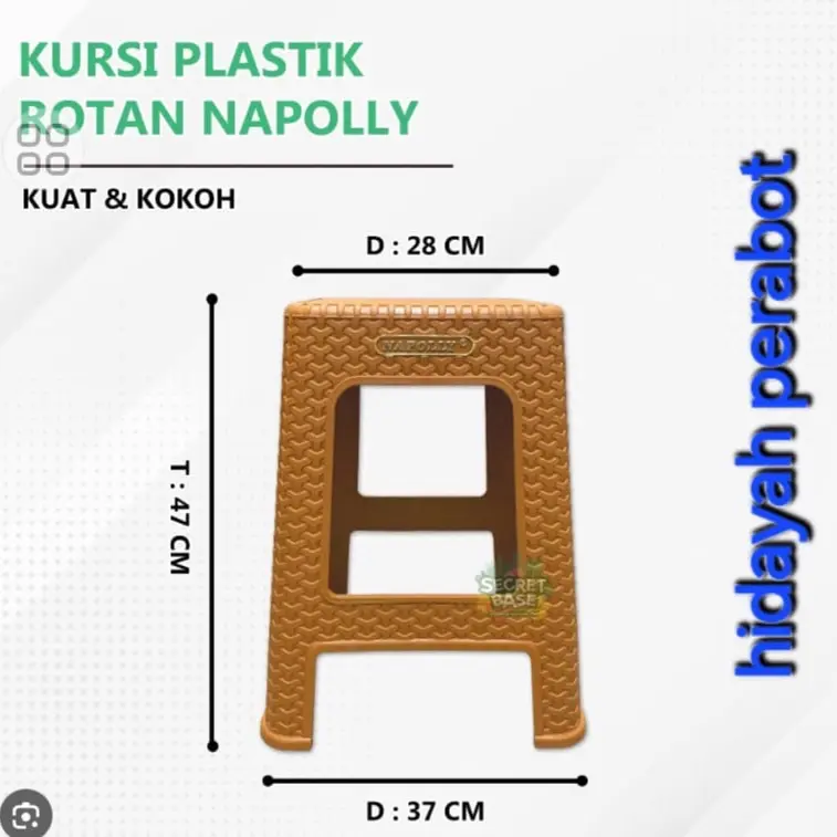 Kursi Napolly Model Rotan - Nyaman dan Awet Furniture