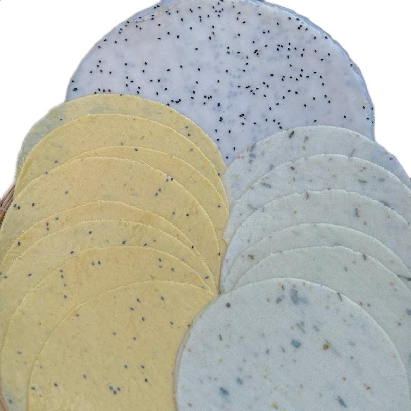  Combo mix 3 loại : 10 Bánh Tráng + 10 bánh phồng mì + 10 bánh phồng nếp . Tặng 10 nếp nhí 