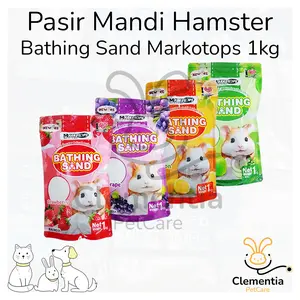 Pasir Hamster Wangi Markotops 1KG Bathing Sand | Pasir Mandi Hamster New Age Markotops 1KG