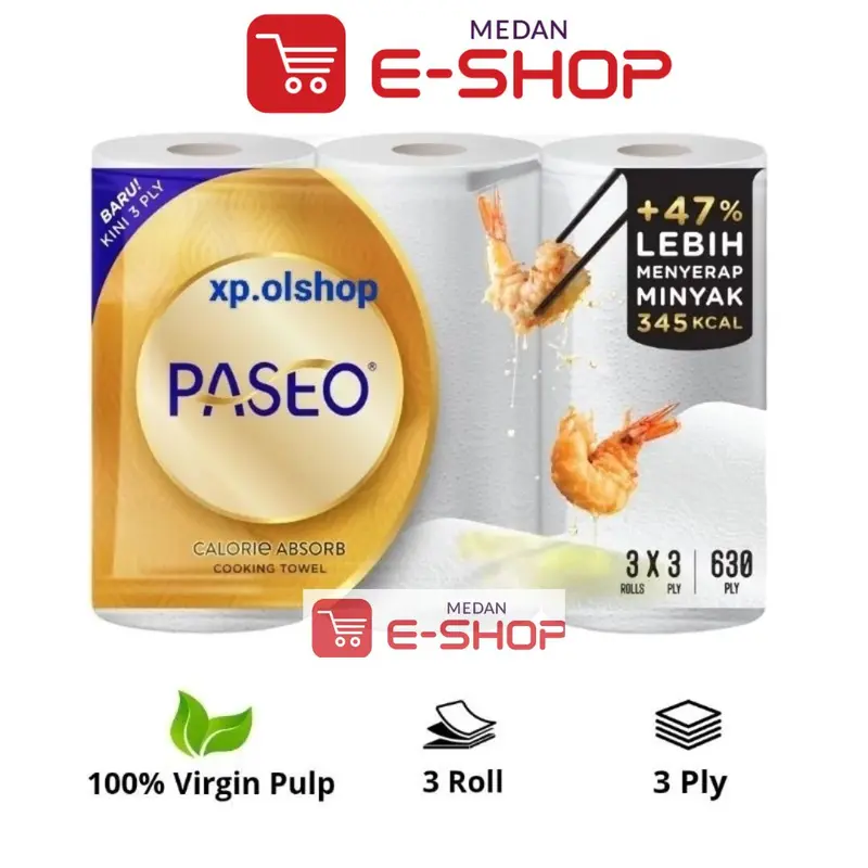 Grosir Tisu Tissue Paseo Dapur Calorie 1 dus isi 6 bundles x 3rolls 2