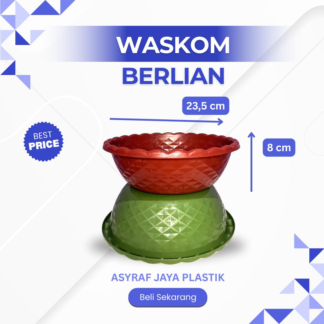 [24 PCS] Baskom Plastik Berlian | Baskom Murah untuk Hajatan
