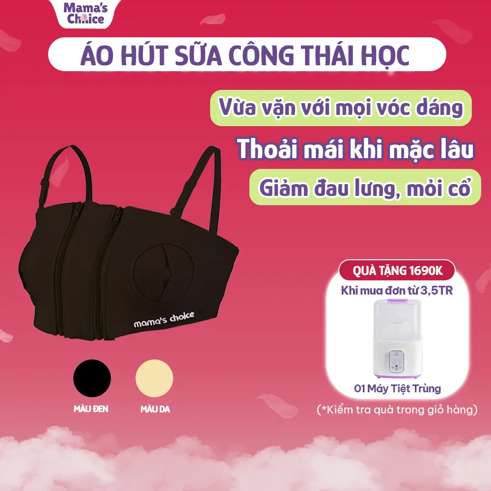 Áo Hút Sữa Rảnh Tay Mama’s Choice, Mặc Hút Sữa Cho Mẹ, Có Dây Giữ Bình Hút Sữa, Có Tấm Tăng Phía Trước Và Sau, Freesize